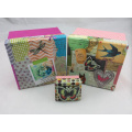 Cute Printed Paper Gift Box with Die-Cut Shape on Lid